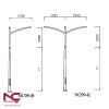 Cột đèn đường mạ kẽm NC-09