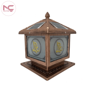 Mẫu đèn trụ thư pháp năng lượng mặt trời lnc-tc-07