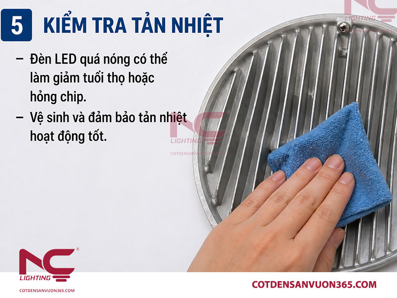 Bước 5: Kiểm tra tản nhiệt