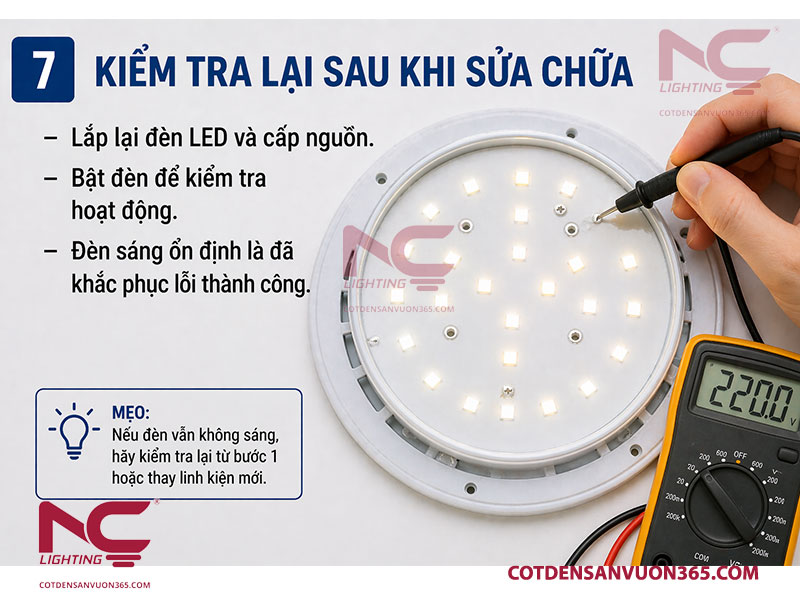 Bước 7: Lắp ráp và kiểm tra lại