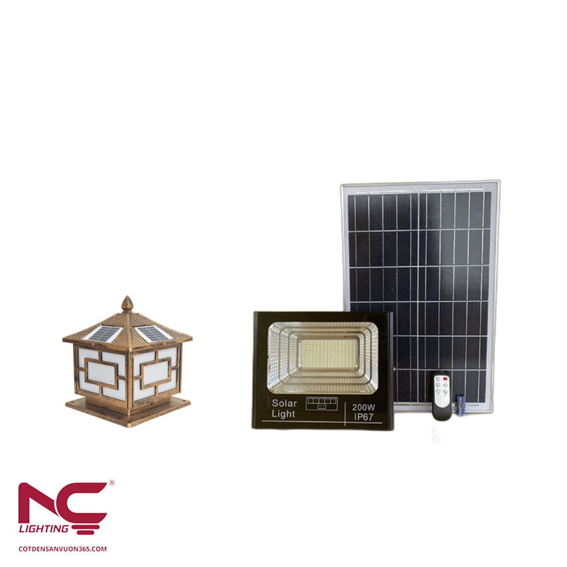 Đèn sân vườn năng lượng mặt trời