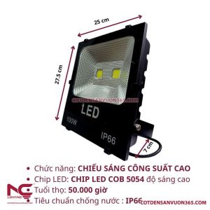 Đèn Pha Led PNC-02 P=100W