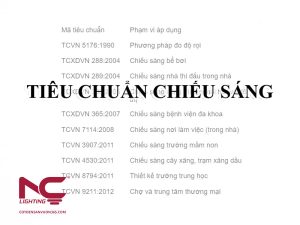 Tiêu chuẩn chiếu sáng là gì